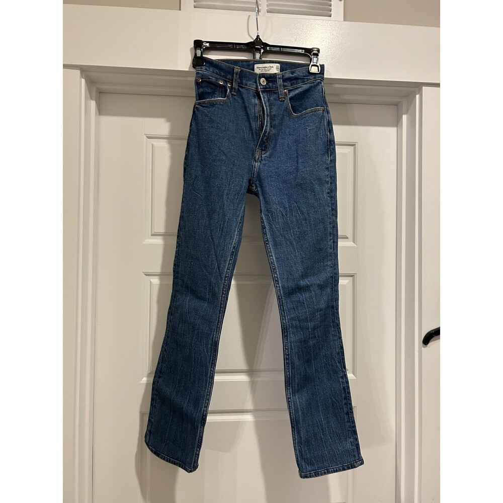 Abercrombie & Fitch 90s Slim Straight Ultra High Rise Women’s Jeans size 000 23